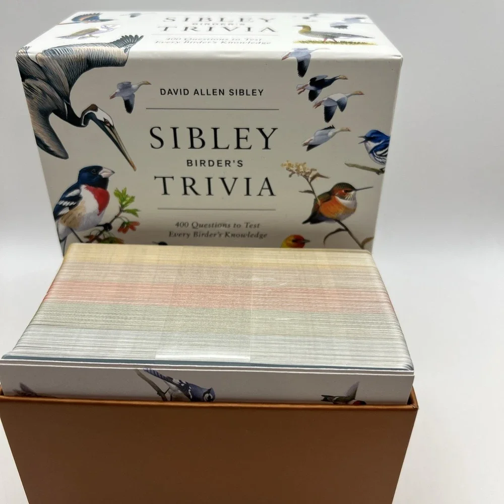 Sibley Birder's Trivia: A Card Game-illustrated game-Bird- 2 or more players-NIB
